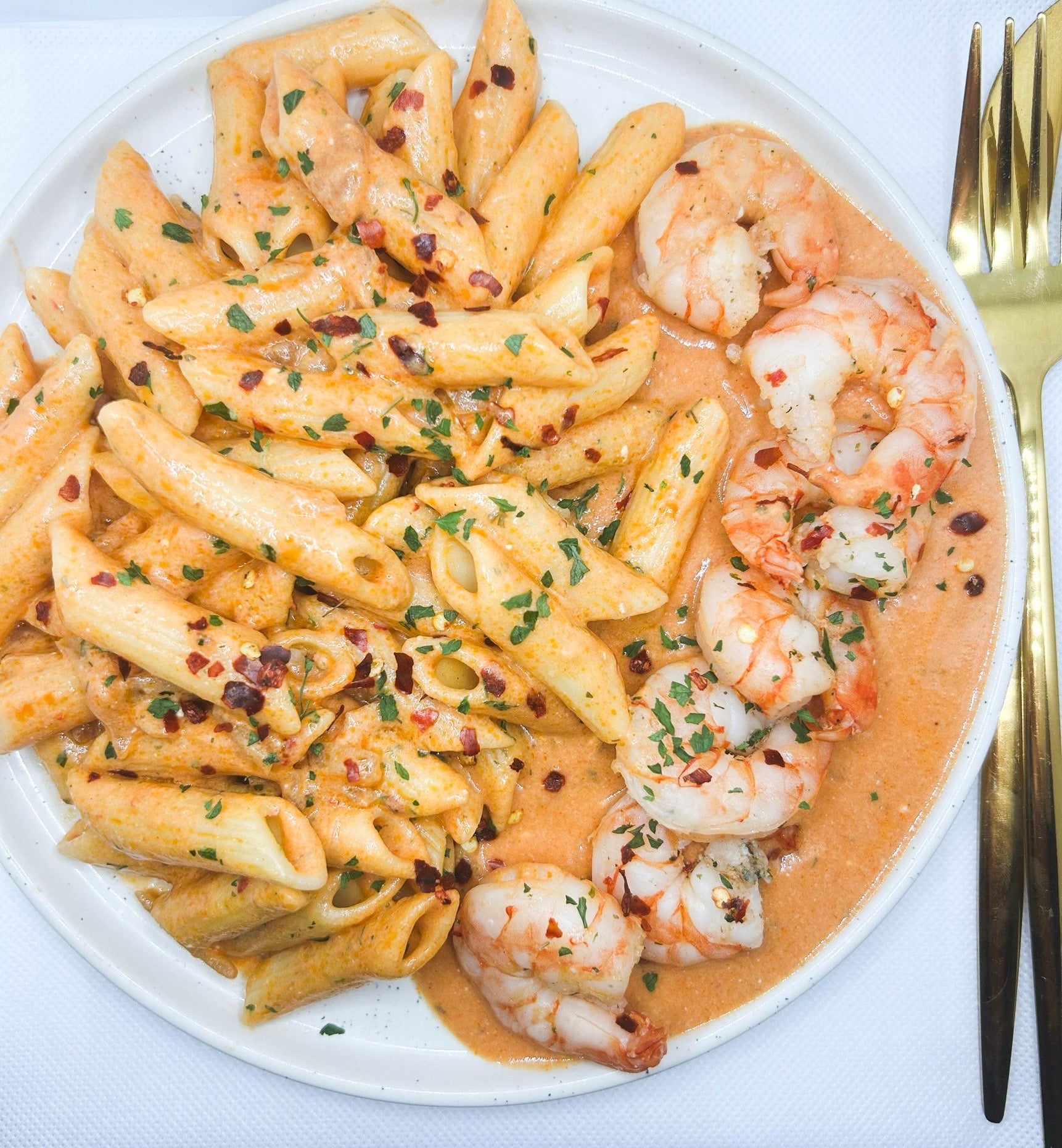 Pasta Shrimp Diabolique