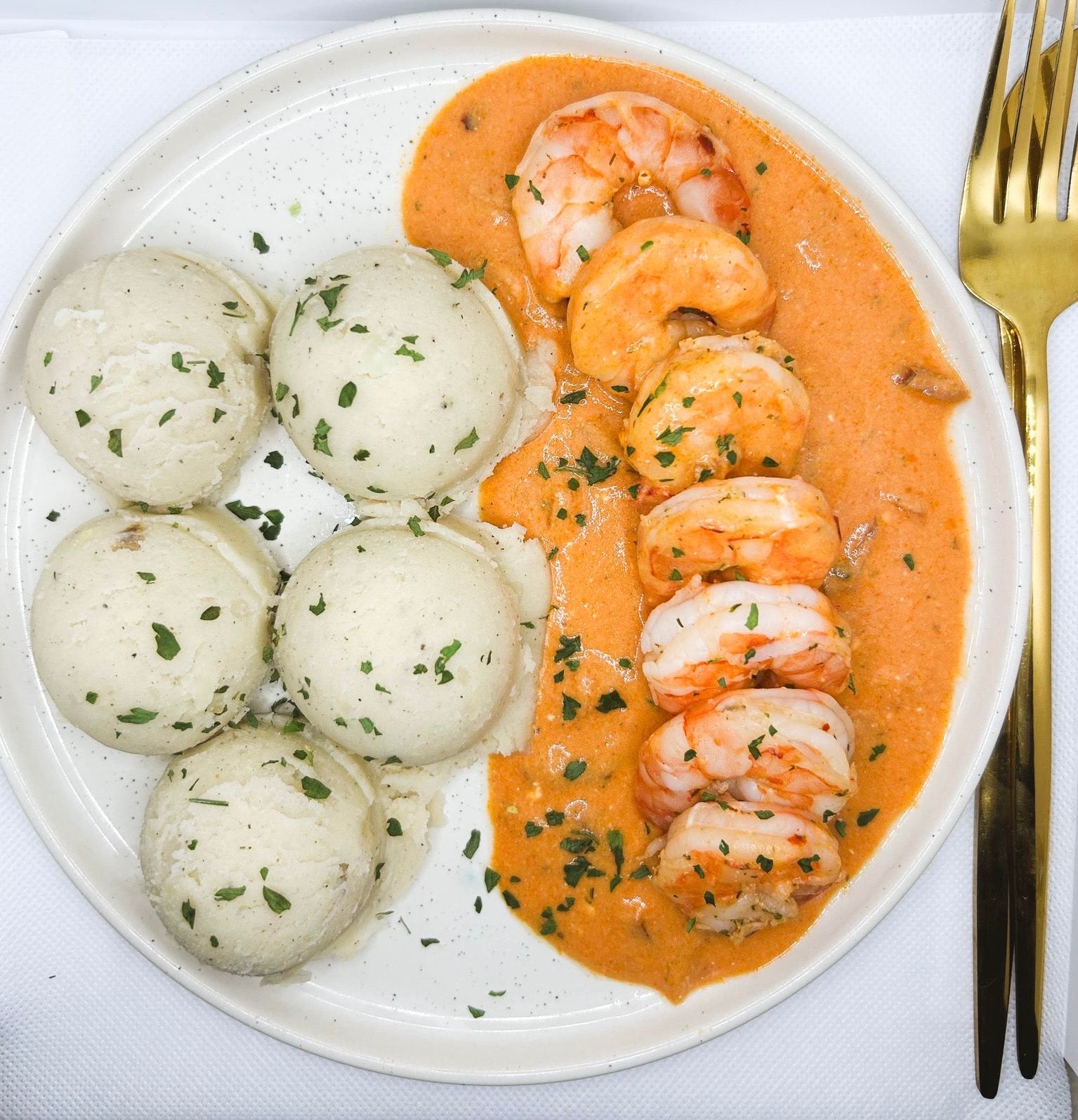 Mash Shrimp Diabolique