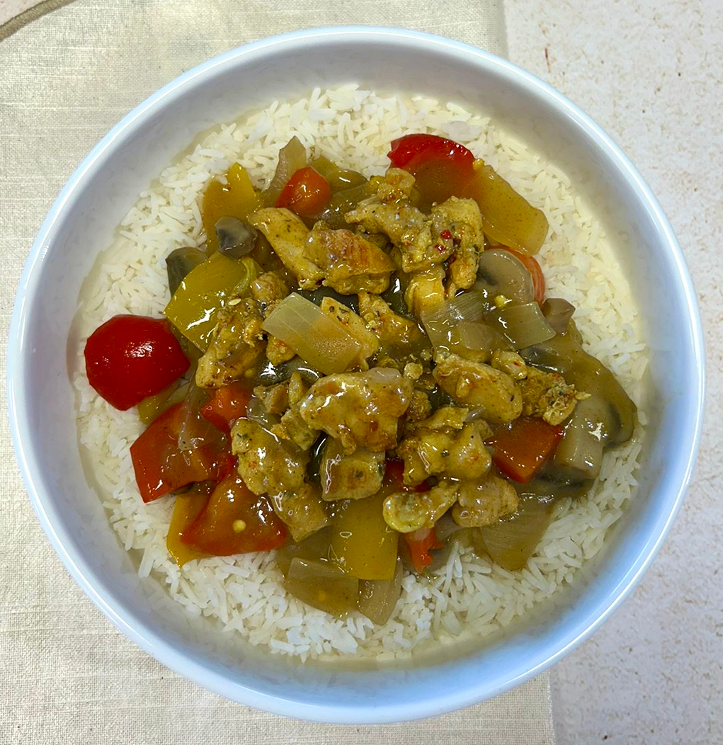 Chinese Curry Chicken & Rice